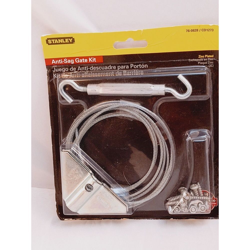 Stanley Anti-Sag Gate Complete Kit 76-0828  Rust Resistant Steel Zinc Plated New
